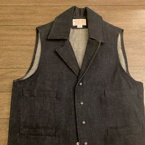 Filson Denim Vest LARGE